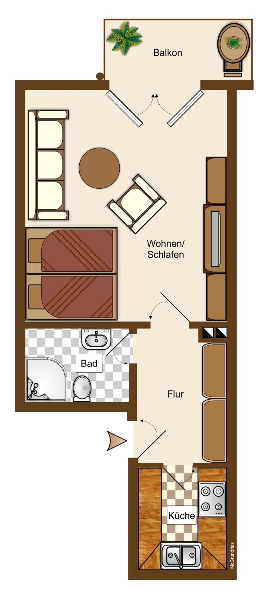 Gute Aufteilung Wohnung Neuwied / Niederbieber