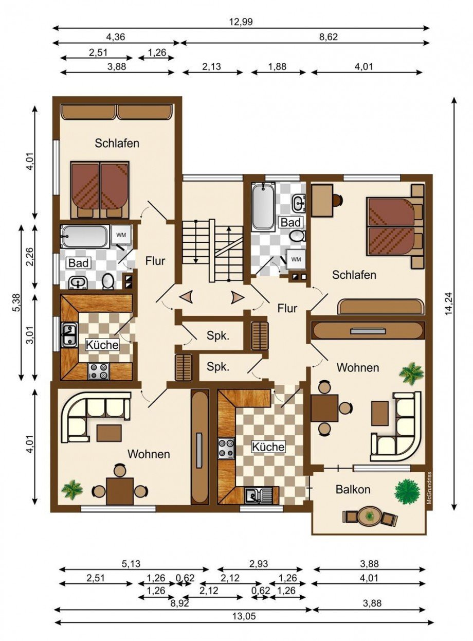 Gr.Oberg. Haus 1 vorne Mehrfamilienhaus Neuwied