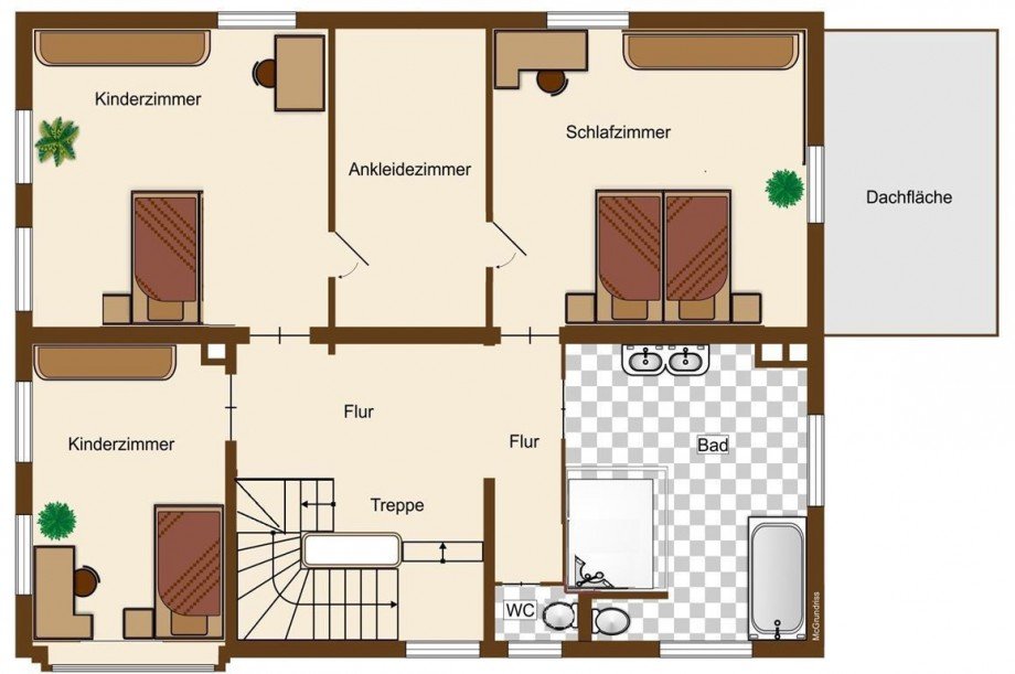 Schlaf u.Kinderzimmer OG Stadthaus Neuwied