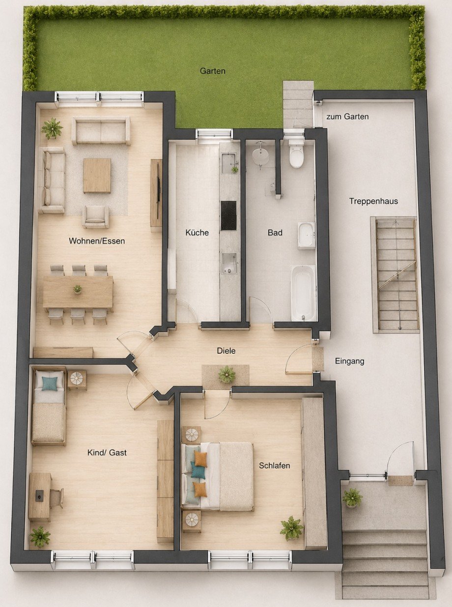 Eg. Wohnung Stadthaus Andernach