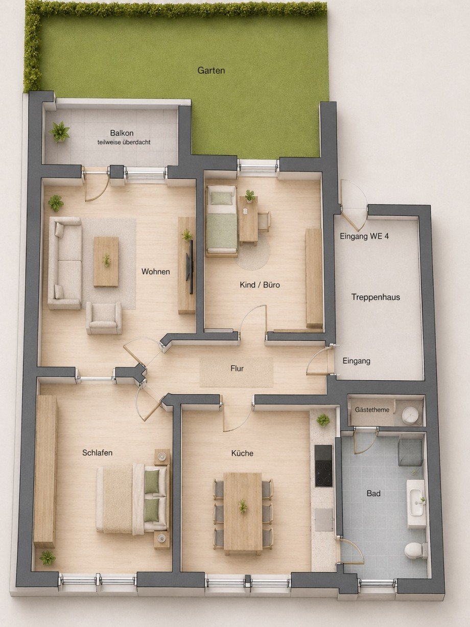 Og. Wohnung +Balkon Stadthaus Andernach